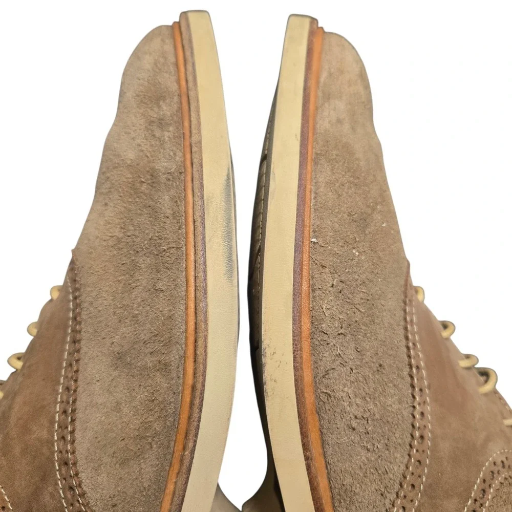 Sperry Top Sider Gold Cup Collection Mens 11.5 M Beige Suede Oxford Boat Shoe